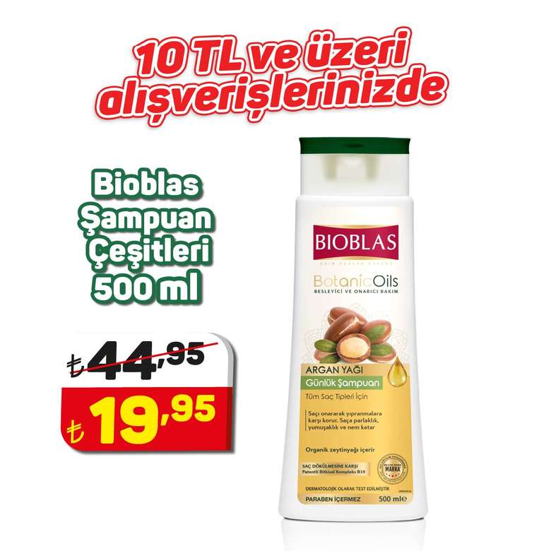 Bioblas Shampoo Argan 500 Ml