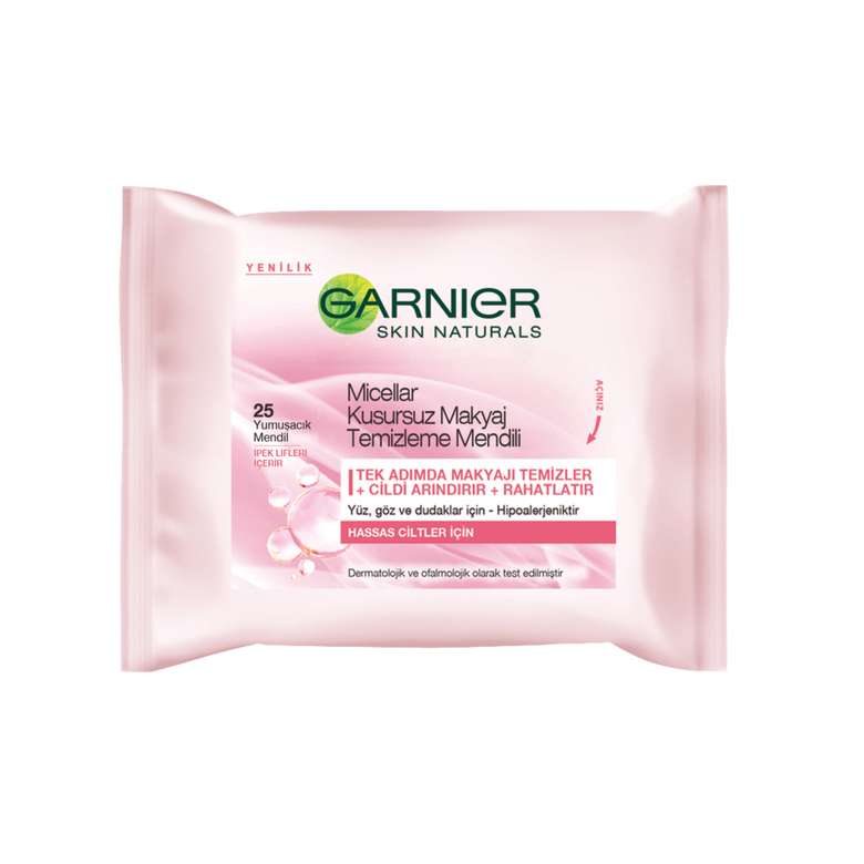 Garnier Micellar Perfect Make-Up Remover Wipes 25 pcs