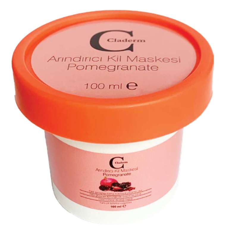 Claderm Clay Mask Pomegranate 100 Ml