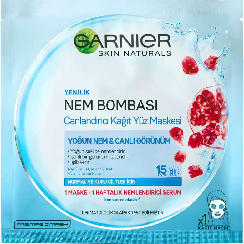 Garnier Moisture Bomb Refreshing Paper Face Mask 32 G