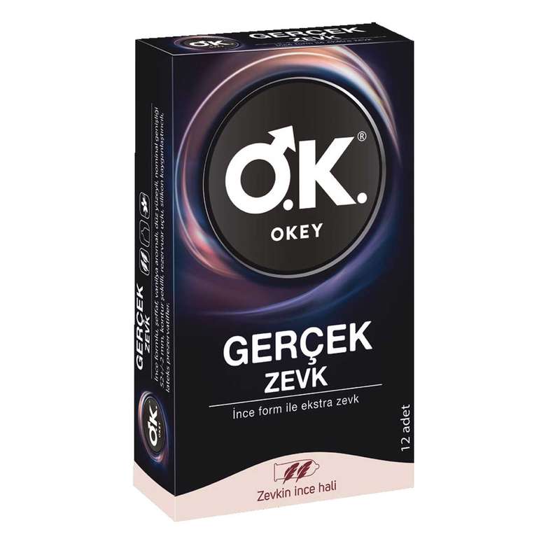 Okey Condoms Real Pleasure 12 Pack