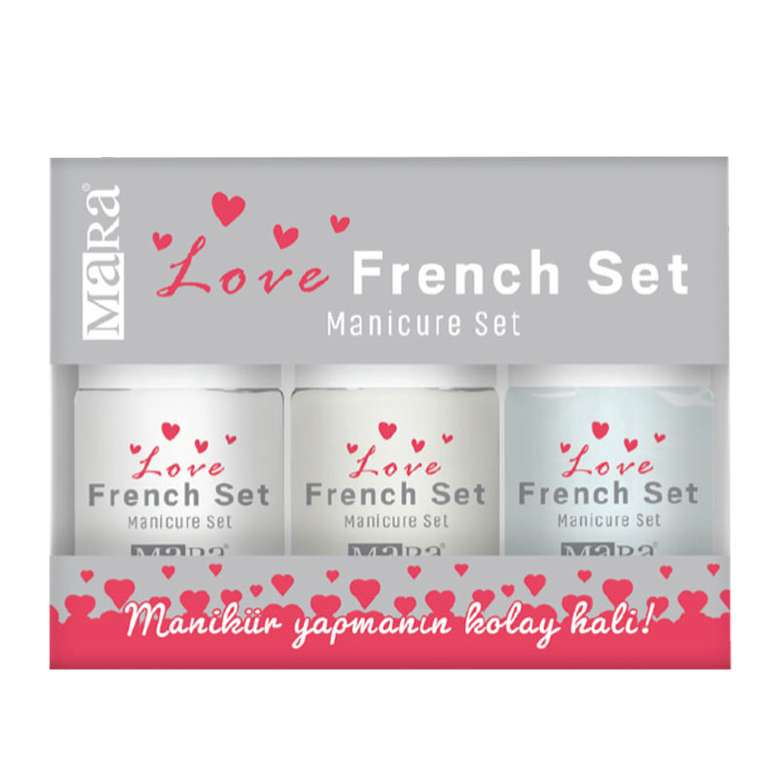 Mara Nail Polish Set of 3 Love French