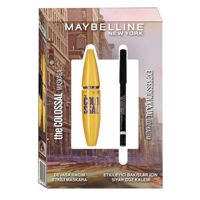 Maybelline The Colossal Go Extreme Mascara and Expression Linerefine Kajal Eye Pencil