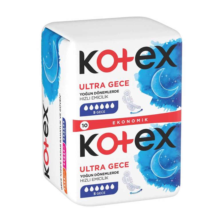 Kotex Hygienic Pad Ultra Night 10 Pack