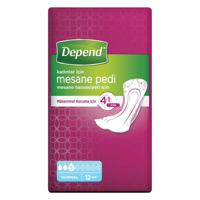 Depend Bladder Pad Female Normal 12 pcs