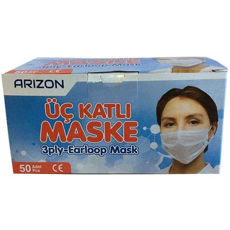 3 Ply Disposable Face Mask 50 Pcs