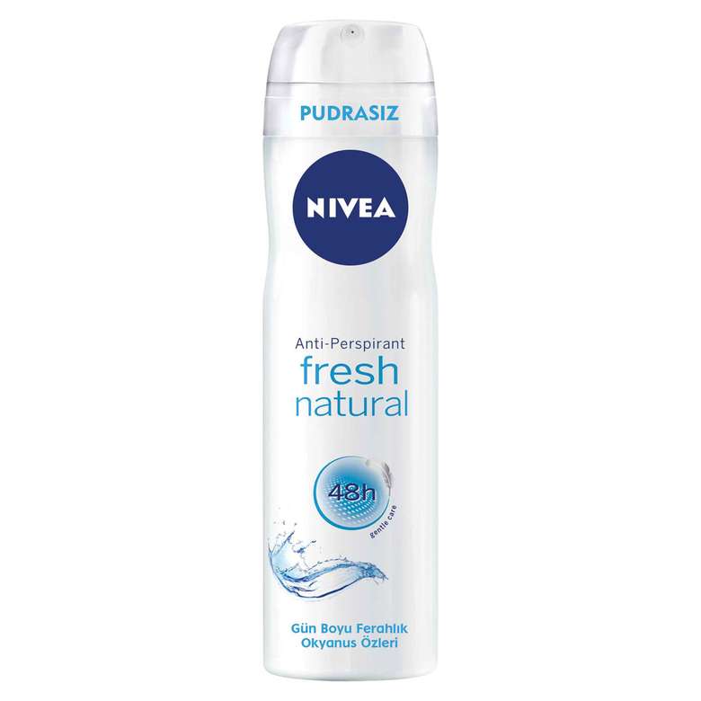 Nivea Fresh Naturals Powder-Free Men's Deodorant Spray 150 Ml