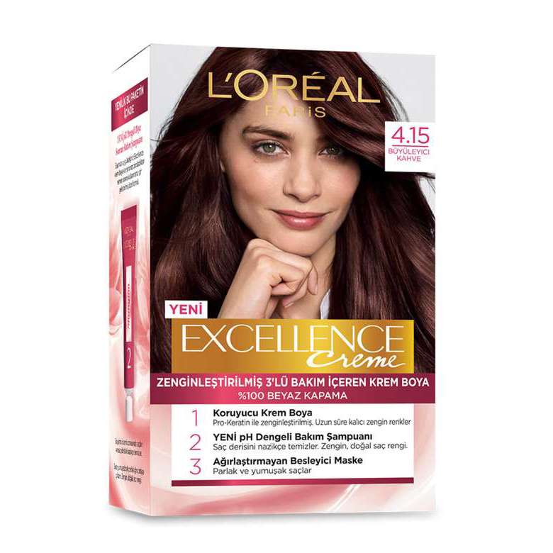 L'Oreal Excelle Hair Color Charming Brown 4.15