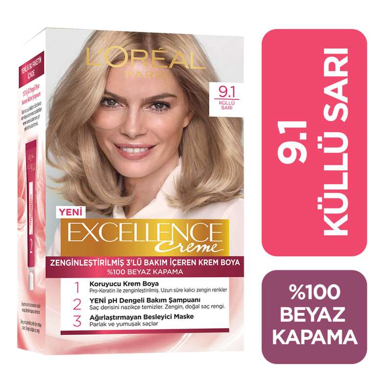 L'Oreal Paris Excellence Dark Blonde Ash 9.1 Hair Color