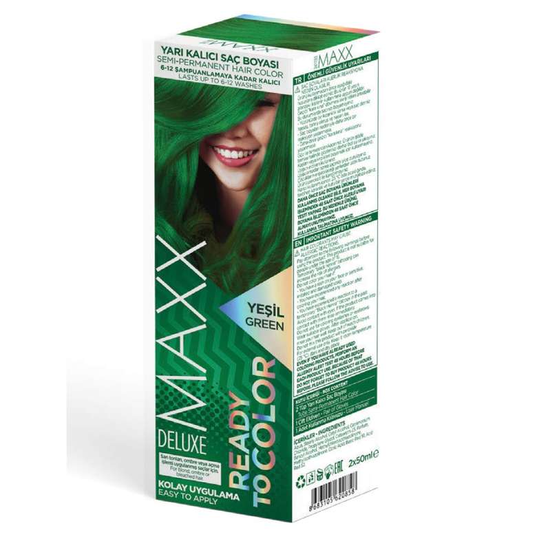 Maxx Deluxe Semi Permanent Hair Color Green