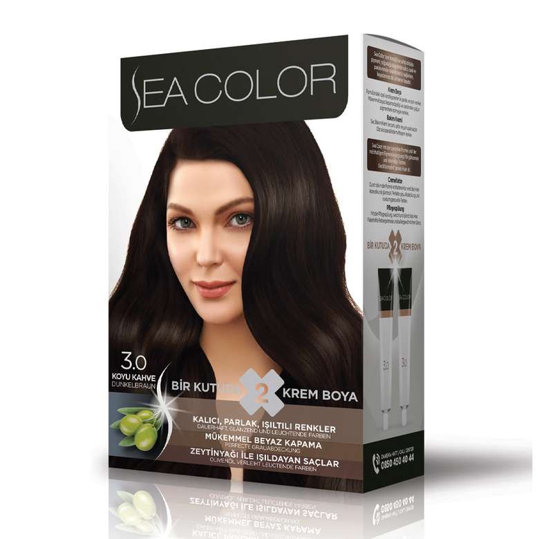 Sea Color Hair Color Dark Brown 3-0 100 Ml