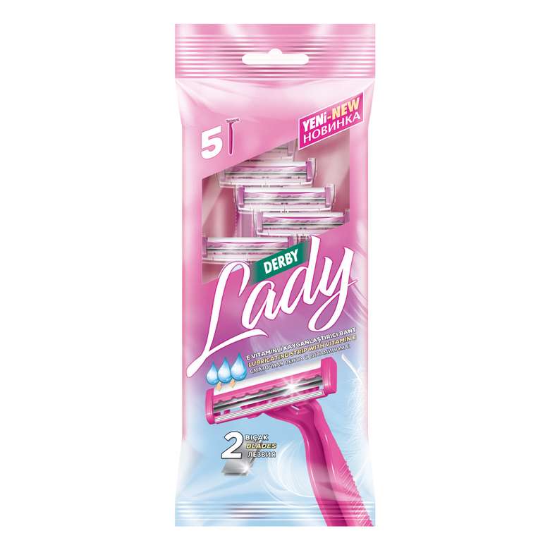 Derby Razor Double Blade Lady 5 Pack