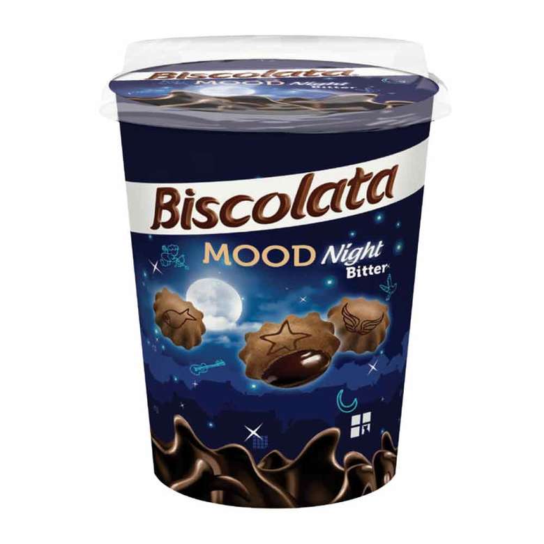 Biscolata Mood Biscuit Dark Chocolate 125 G