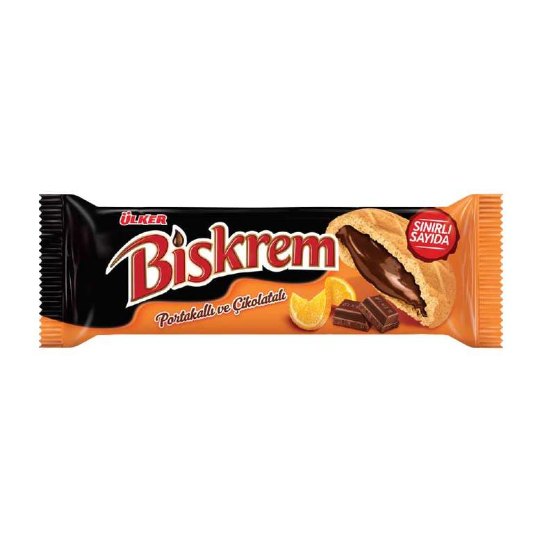 Biskrem Biscuits With Orange Chocolate Filling 90 G