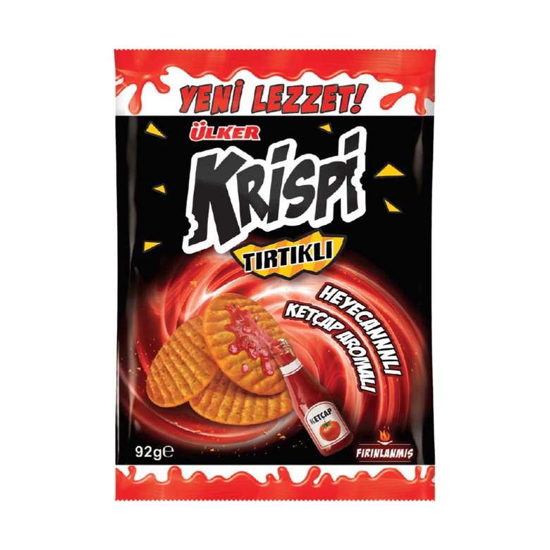 Ülker Krispi Crackers With Ketchup Serrated 92 G