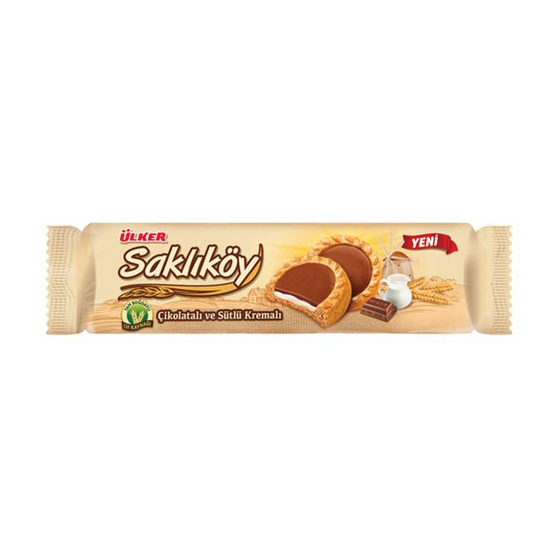 Ülker Saklıkoy Biscuits With Chocolate Milk Cream 100 G