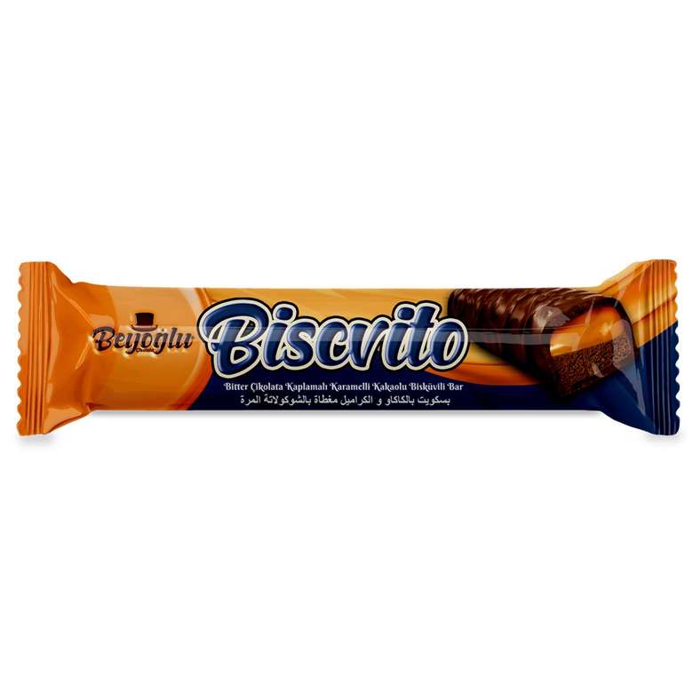 Beyoğlu Biscvito Bar Chocolate Dark Caramel 40 G