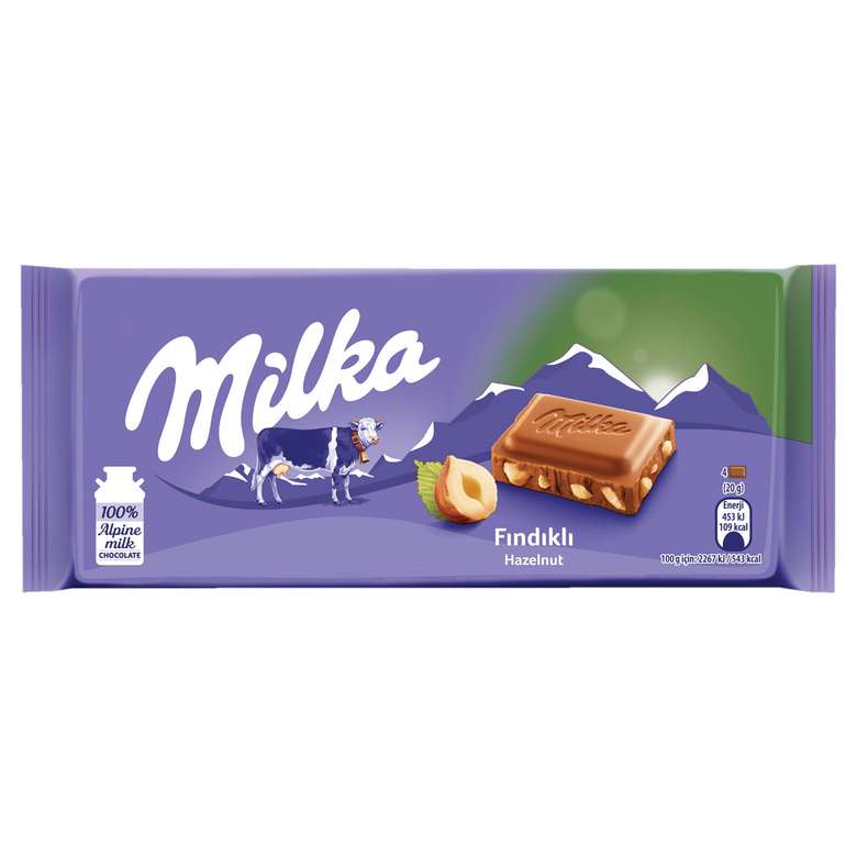 Milka Hazelnut Chocolate 80 G