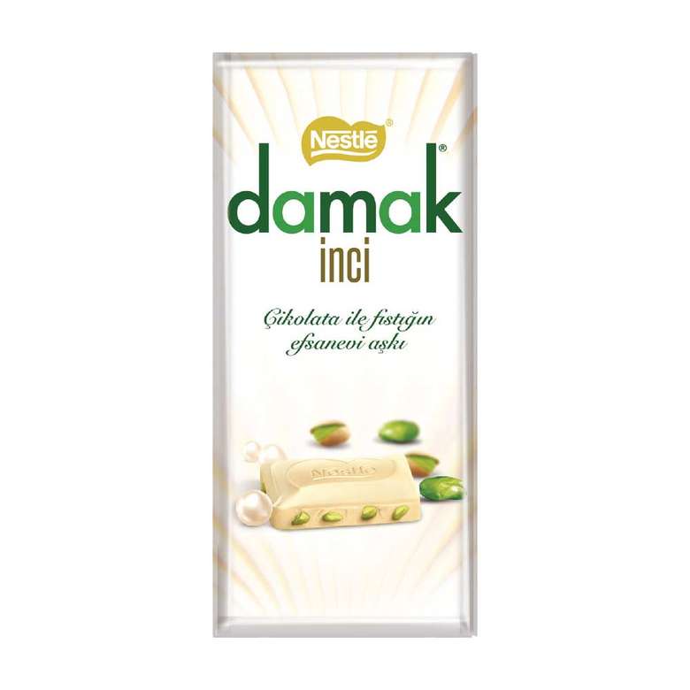 Nestle Damak Pearl Pistachio White Chocolate 70 G