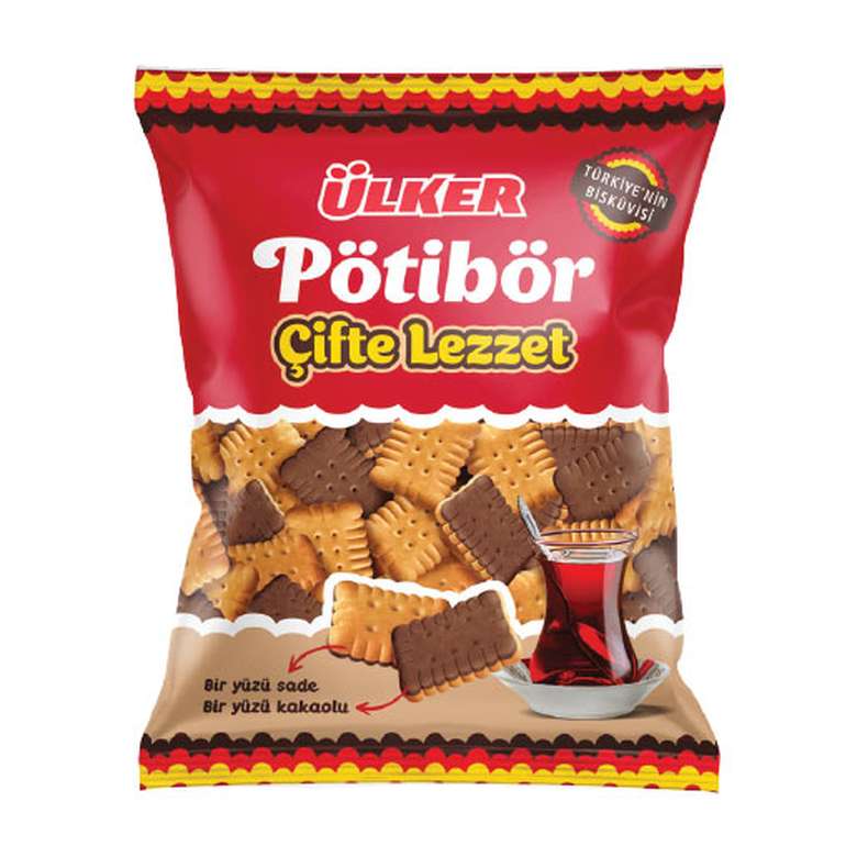 Ülker Bisküvi Petibor Cocoa and Plain 150 G