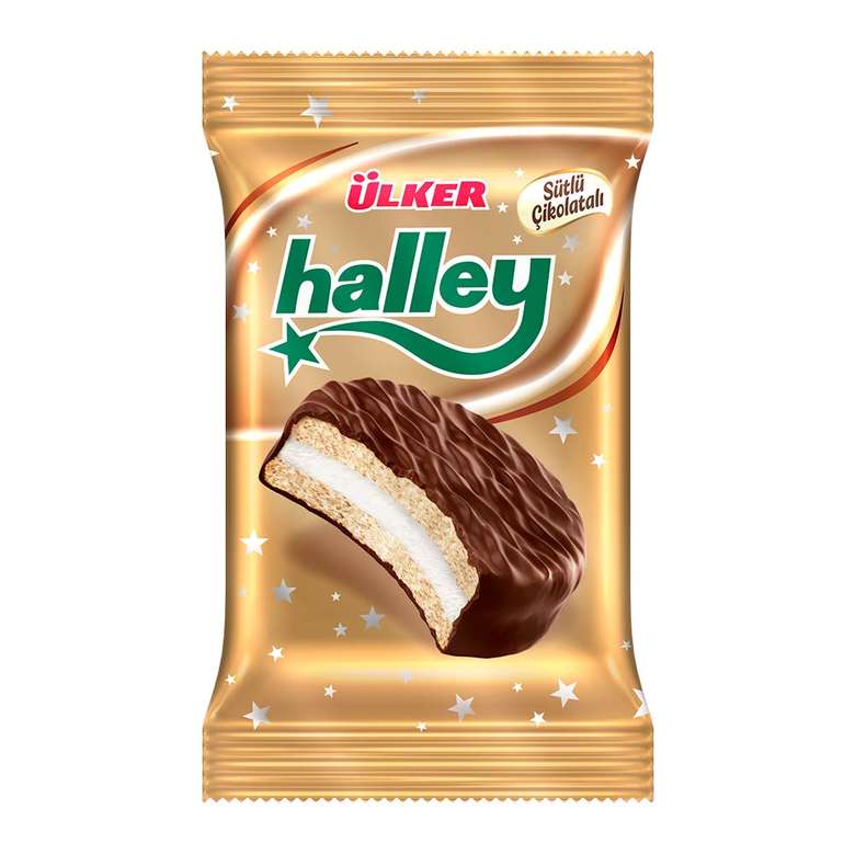 Ülker Halley Biscuits Chocolate Coated Marshmallow 30 G