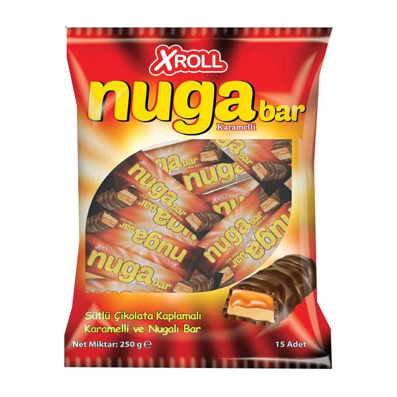 Xroll Bar Chocolate Nougat Caramel Bag 250 G