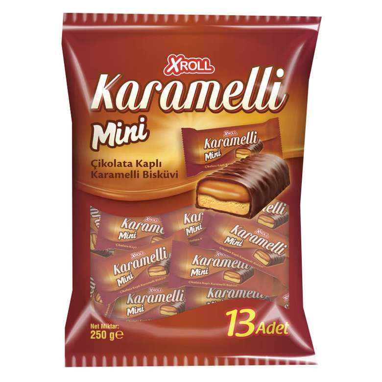 Xroll Chocolate Caramel Bar Bag 250 G