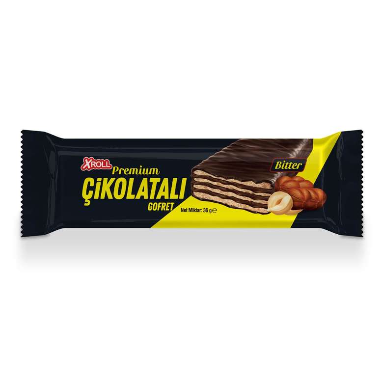 Xroll Wafer Dark Chocolate Premium 36 G