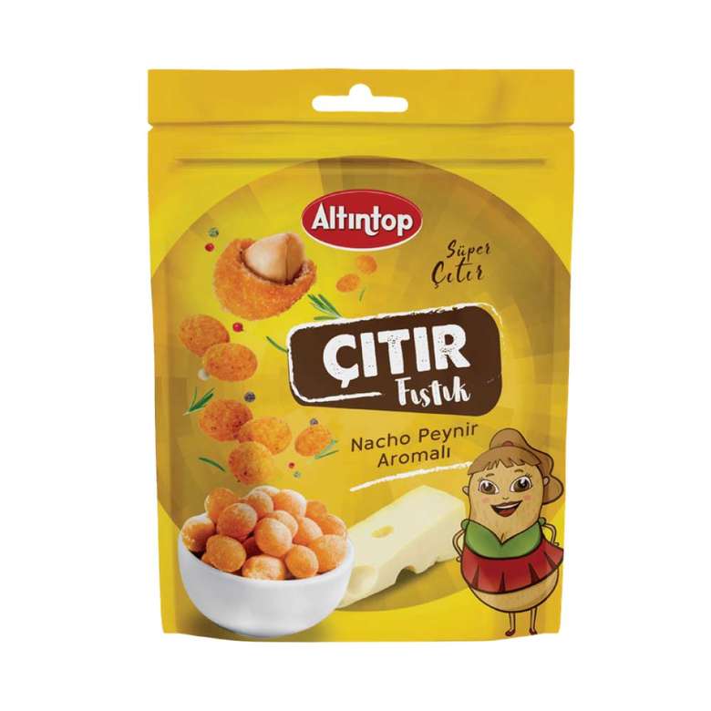 Altıntop Nacho Flavored Chips Pistachio 140 G