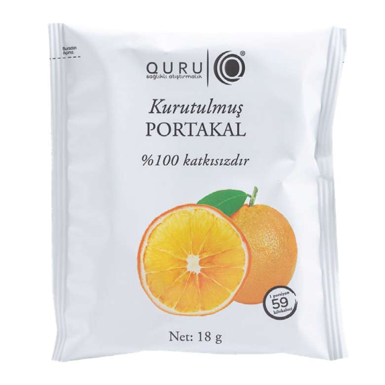 Quru Dried Fruit 18 G Orange