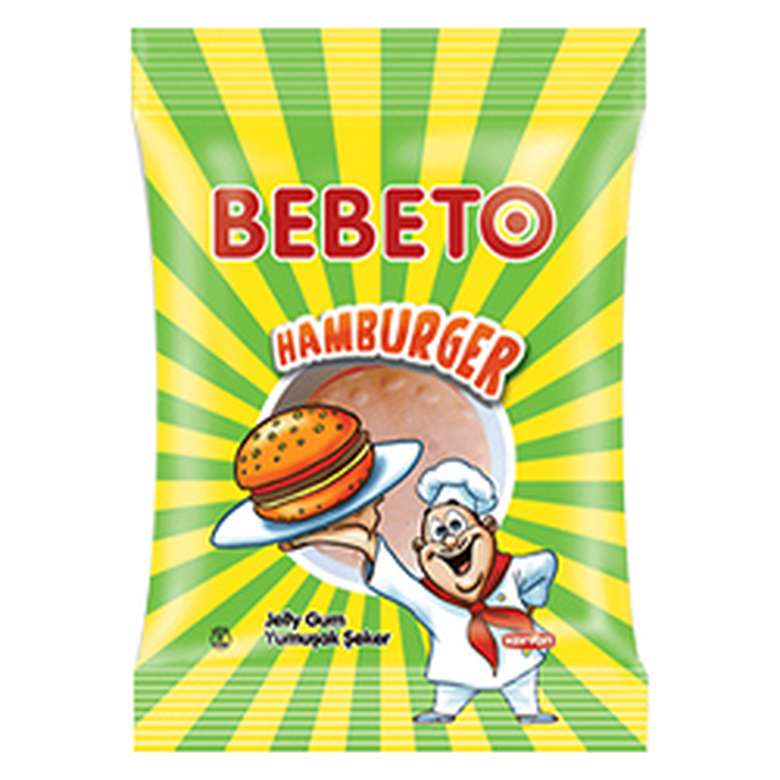 Bebeto Fast Food Hamburger Soft Candy 30 G/23.1g