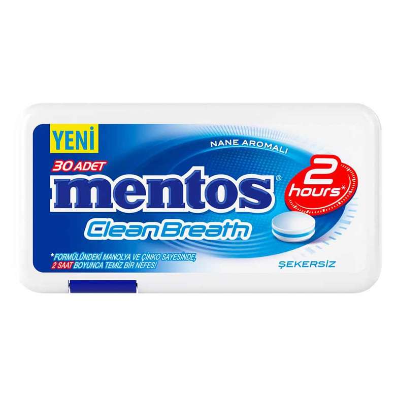 Mentos Clean Breath Hard Candy Mint 21 G