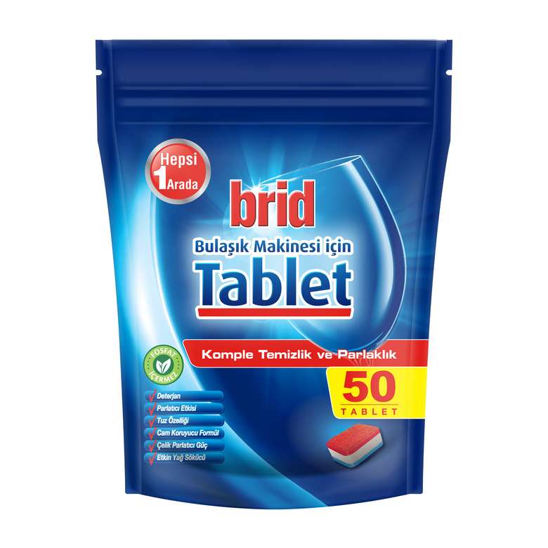 Brid Dishwasher Tablet 50 Pack