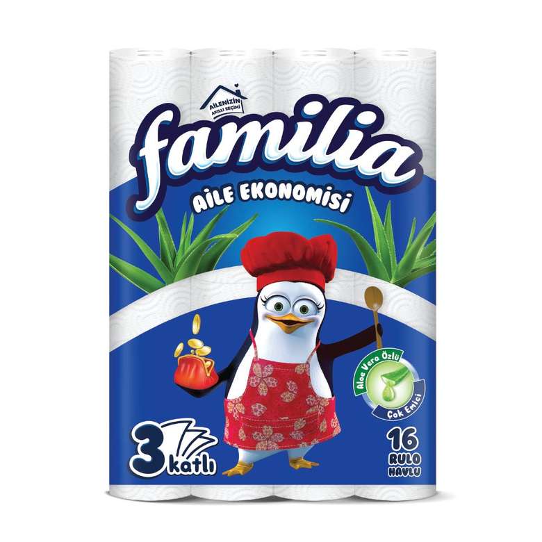 Familia Paper Towels With Aloe Vera 16 Pcs