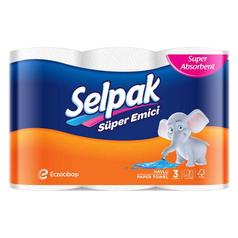 Selpak Paper Towel 3 Layers 3 Pieces