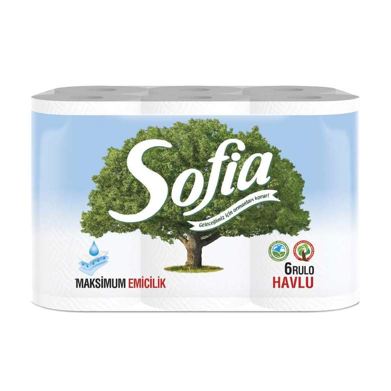 Sofia Paper Towel 3 Layers 6 Pieces