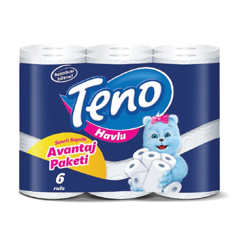 Teno Paper Towel 2 Layers 6 Pieces