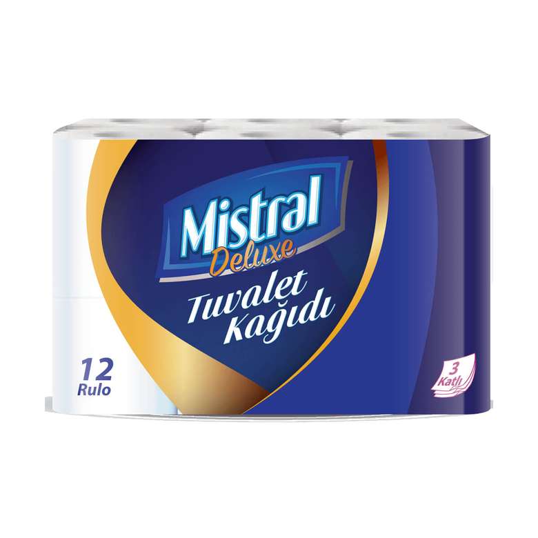 Mistral Toilet Paper Three Ply 12 Pieces