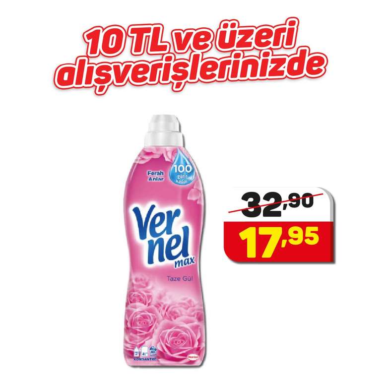 Vernel Concentrated Softener 960 ml (40 Washes)