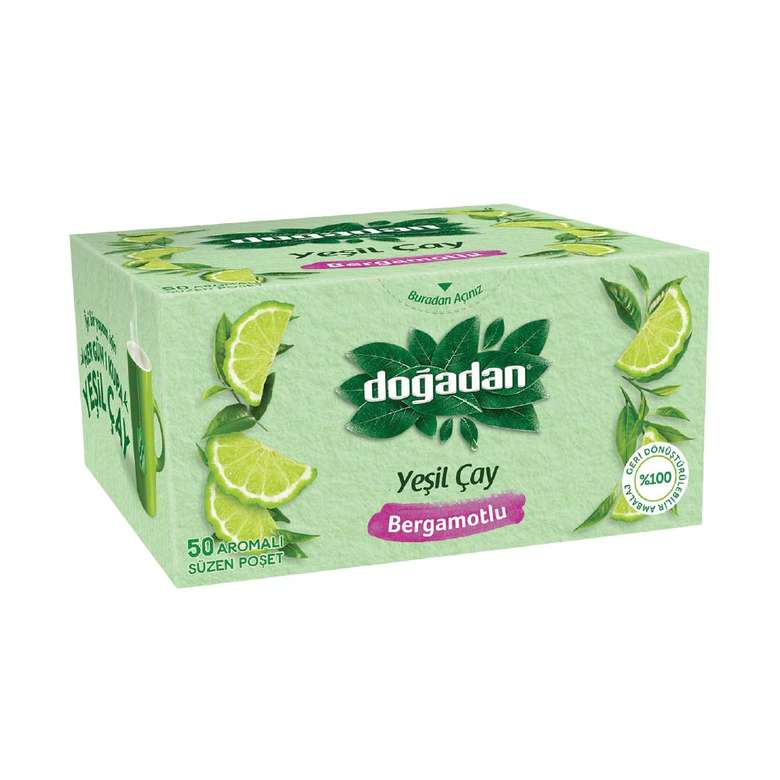 Doğadan Green Tea with Bergamot 50 pcs