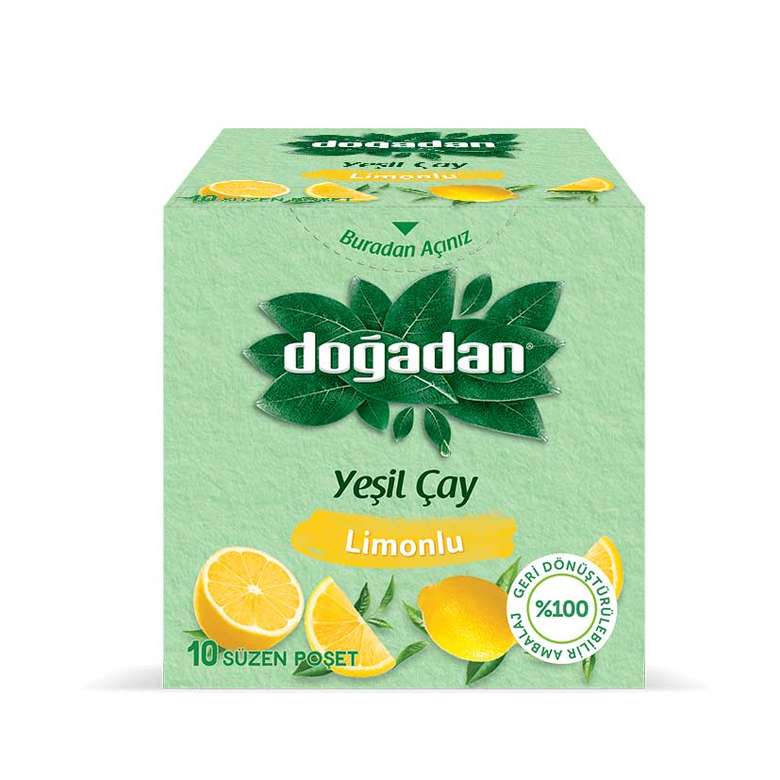 Doğadan Lemon Green Tea 10 pcs