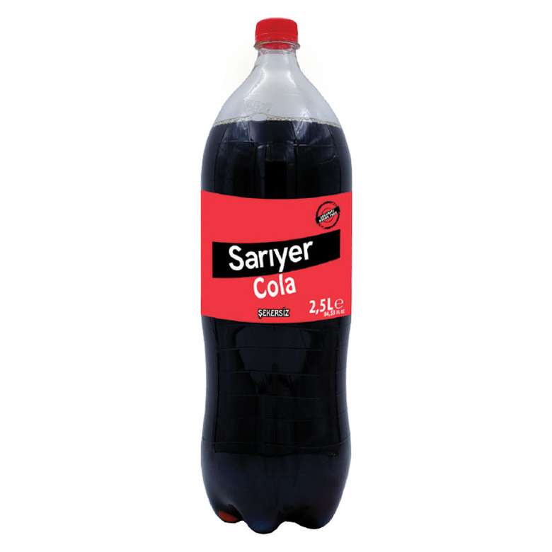 Sarıyer Carbonated Drink Cola Sugar Free 2.5 L