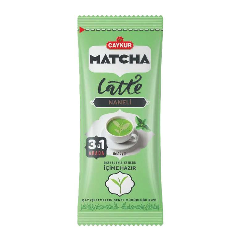 Çaykur Matcha Latte with Mint 10 G