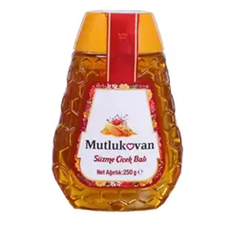 Mutlukovan Yayla Plain Flower Honey Snap Lid 250 G