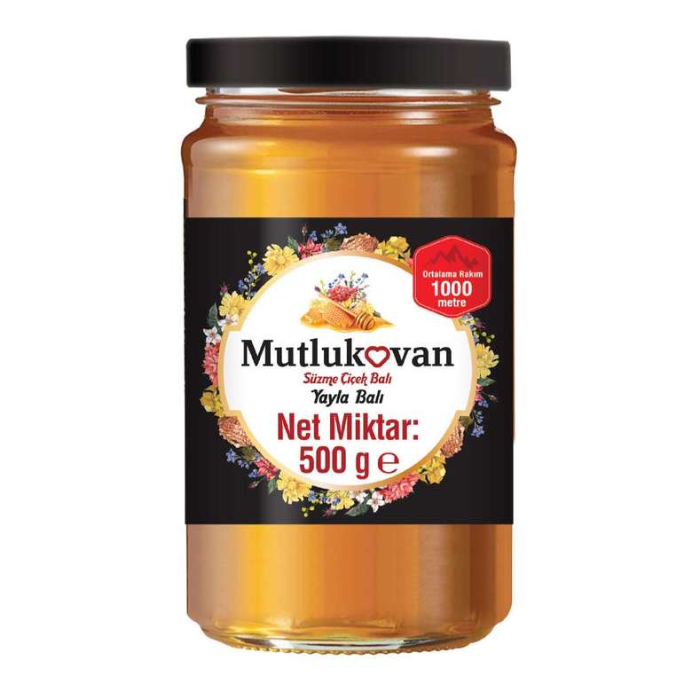 Mutlukovan Yayla Filtered Flower Honey 500 G