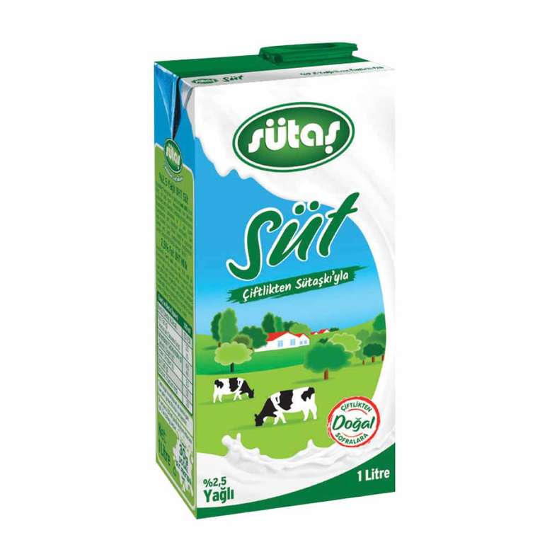 Sütaş Milk (2.5% Fatty) 1 L