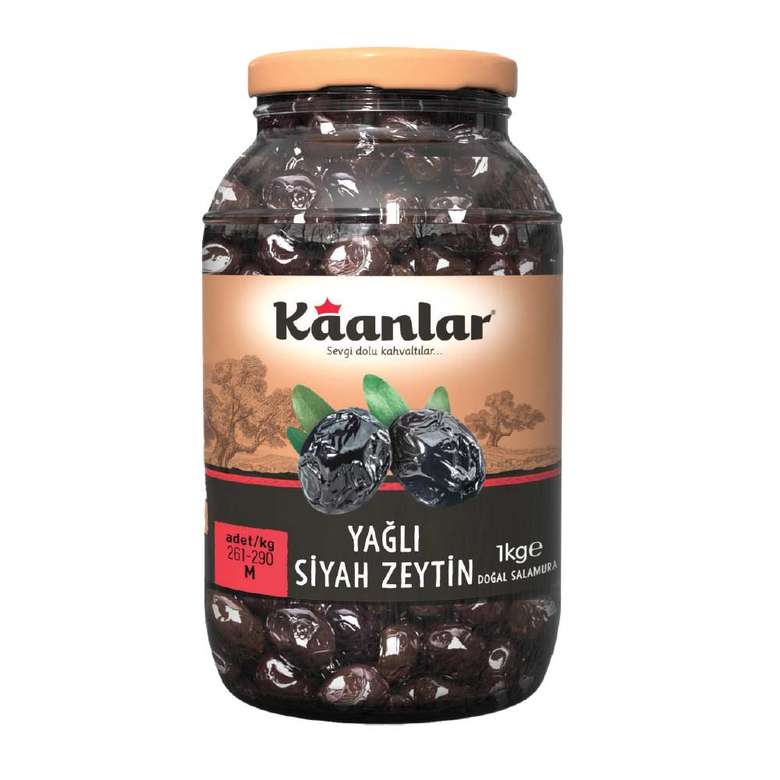 Kaanlar Oily Black Olive 1 KG