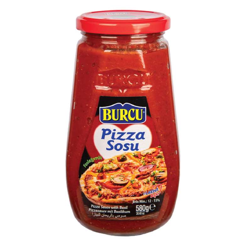 Burcu Basil Pizza Sauce 580 G