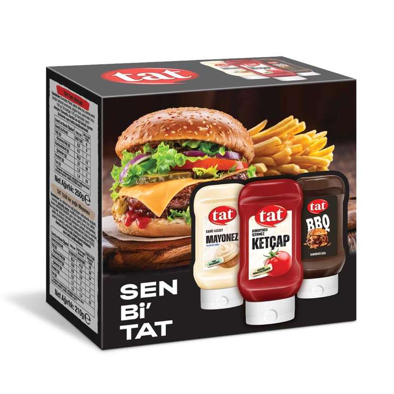 Tat Ketchup + Mayonnaise + Sauce Set 250/210/250 G