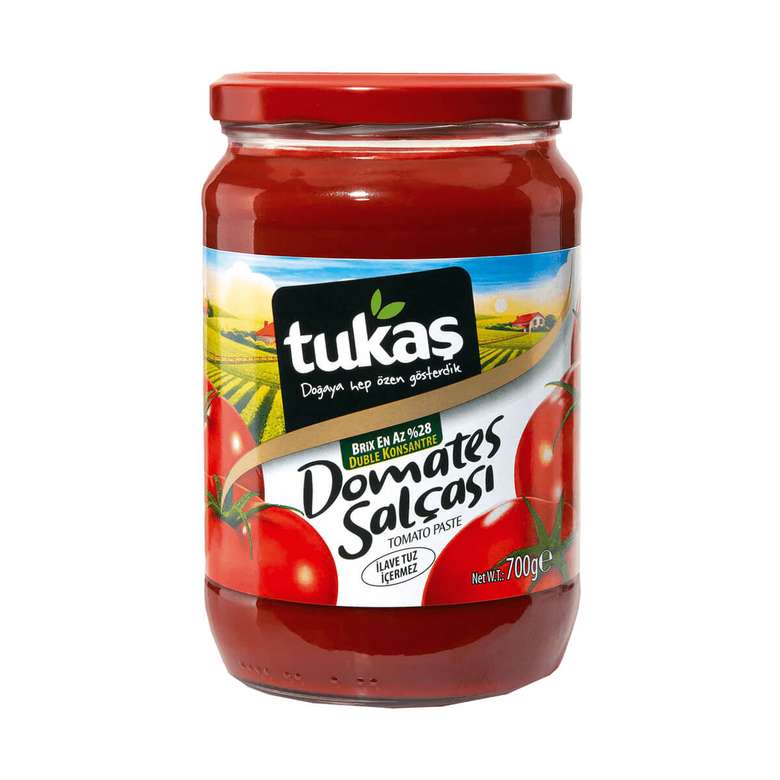 Tukaş Tomato Paste Glass 700 G